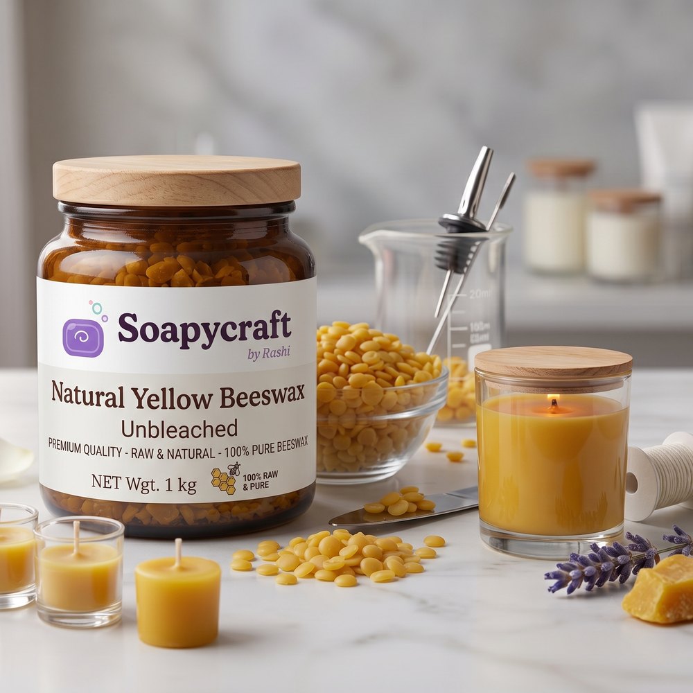 Natural Yellow Beeswax - Unbleached - buy online at Soapycraft