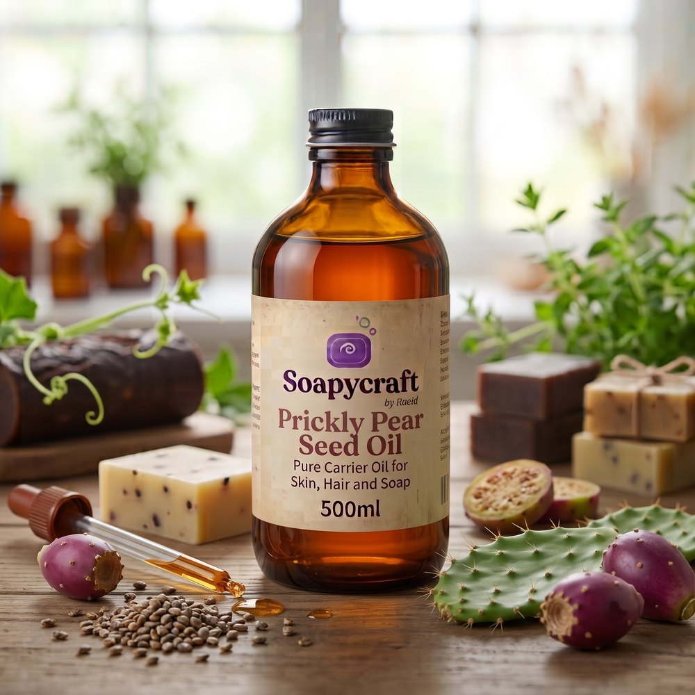 Prickly Pear Seed Oil - Pure Carrier Oil for Skin, Hair and Soap - buy online at Soapycraft