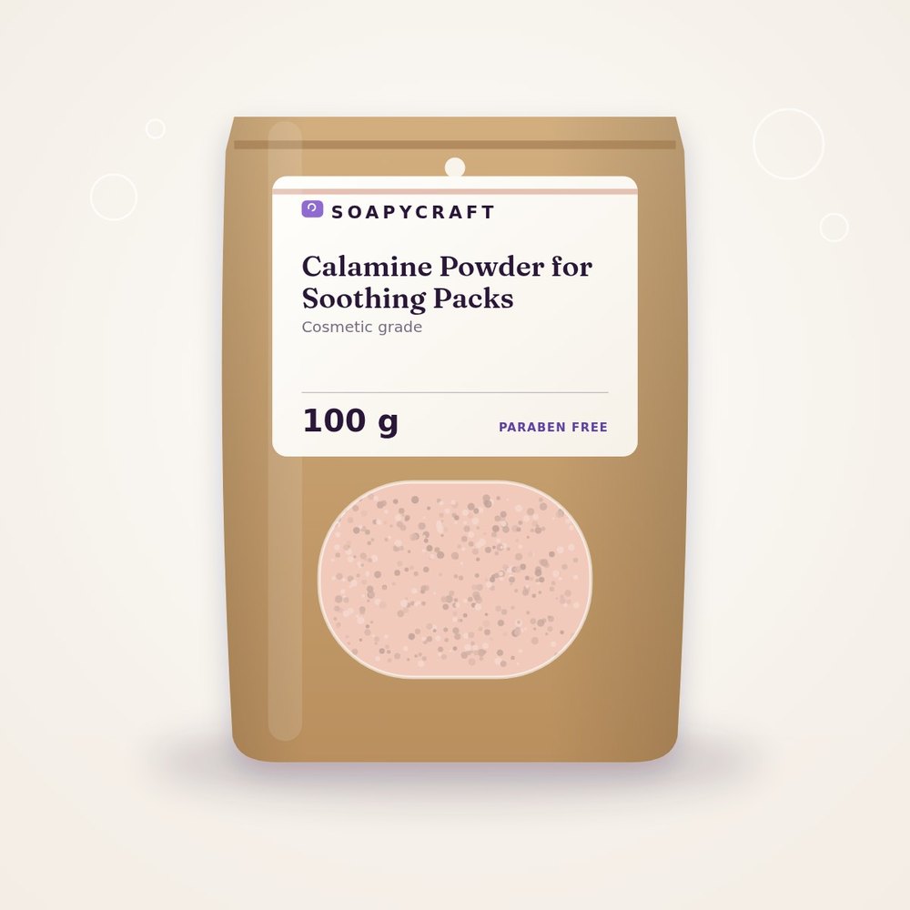 Calamine Powder for Soothing Packs - buy online at Soapycraft