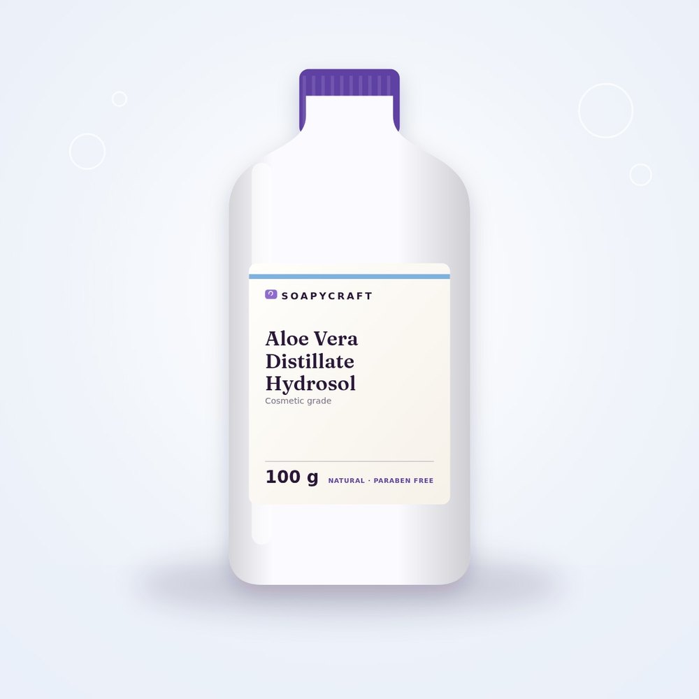Aloe Vera Distillate Hydrosol - buy online at Soapycraft