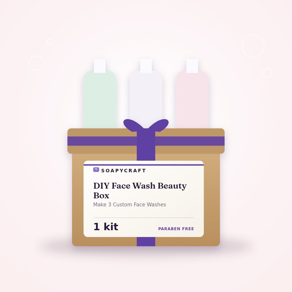 DIY Face Wash Beauty Box - Make 3 Custom Face Washes - buy online at Soapycraft