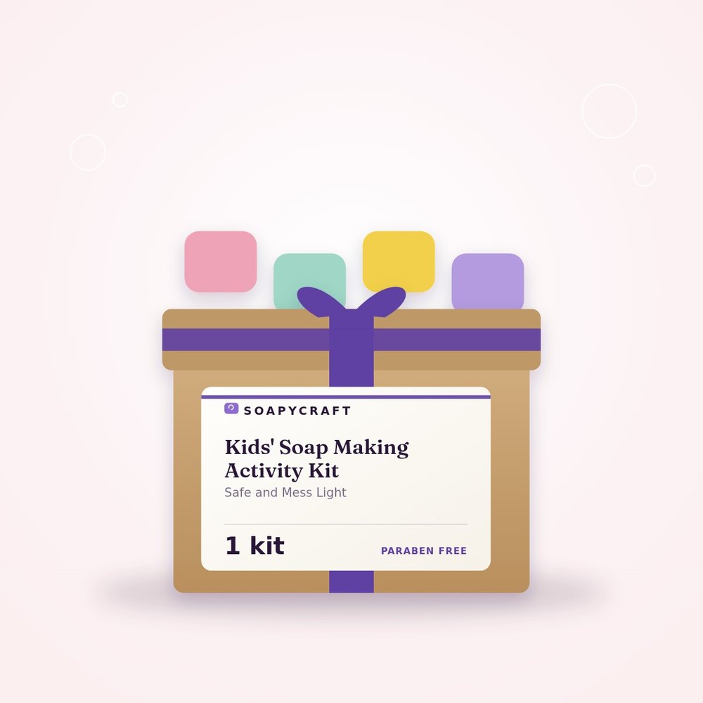 Kids' Soap Making Activity Kit - Safe and Mess Light - buy online at Soapycraft