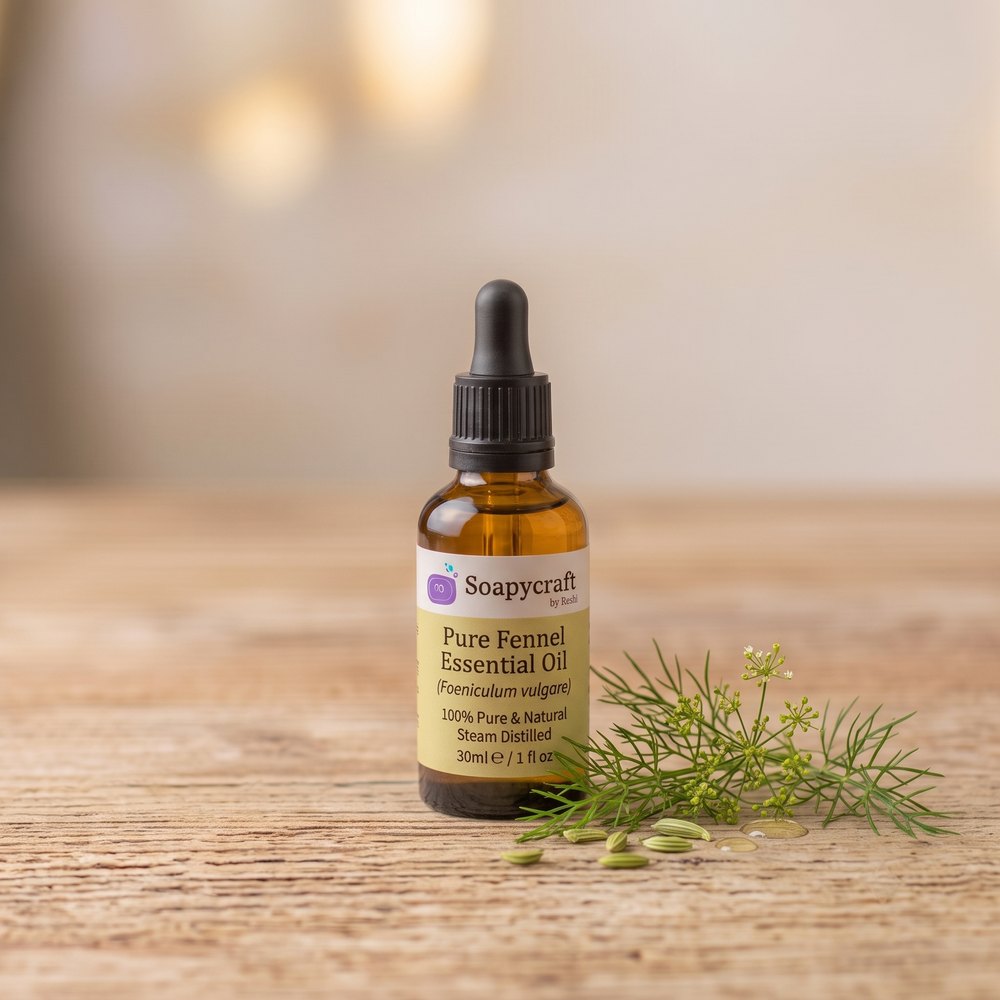 Pure Fennel Essential Oil (Foeniculum vulgare) - Steam distilled - buy online at Soapycraft
