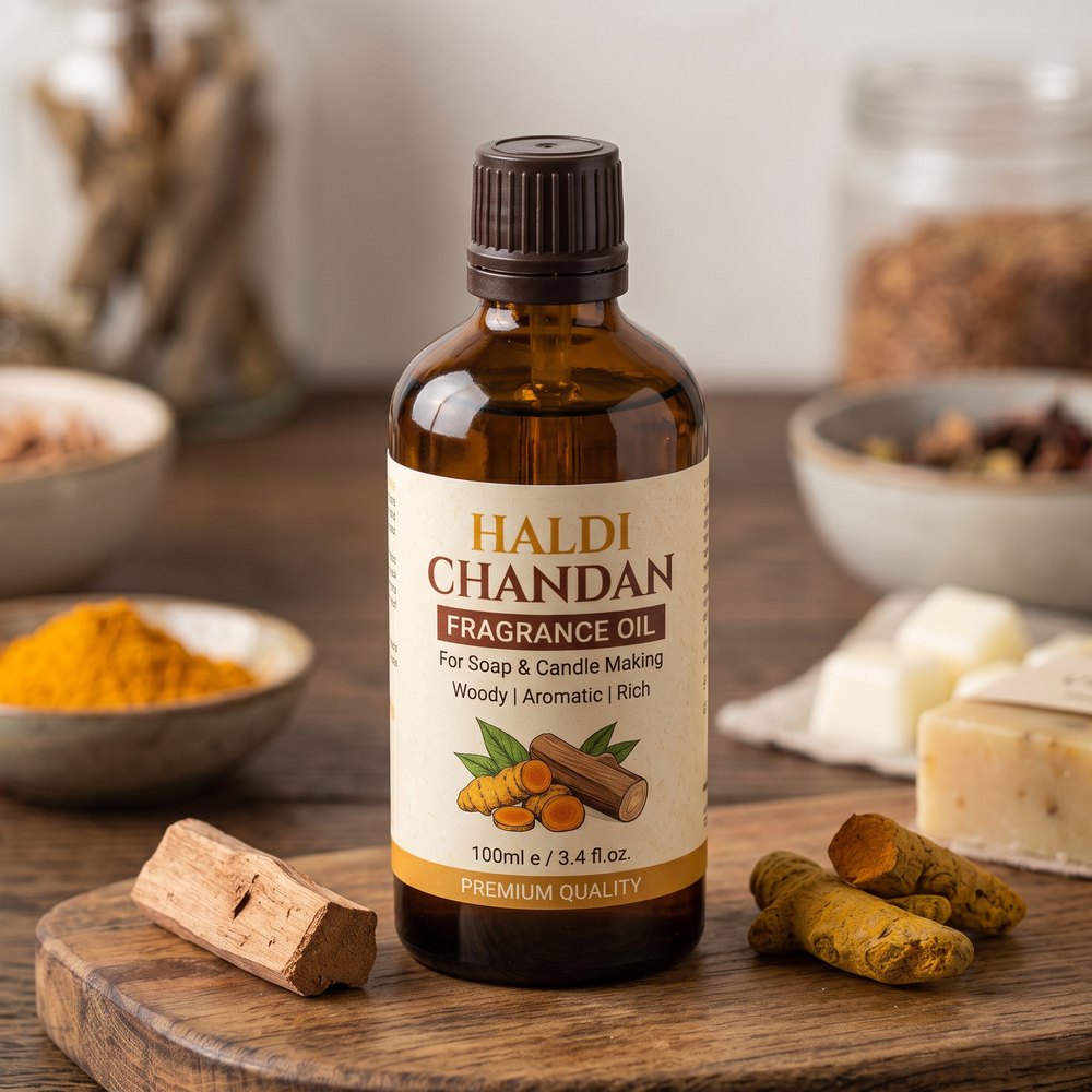 Haldi Chandan Fragrance Oil for Soap and Candle Making (Woody) - buy online at Soapycraft