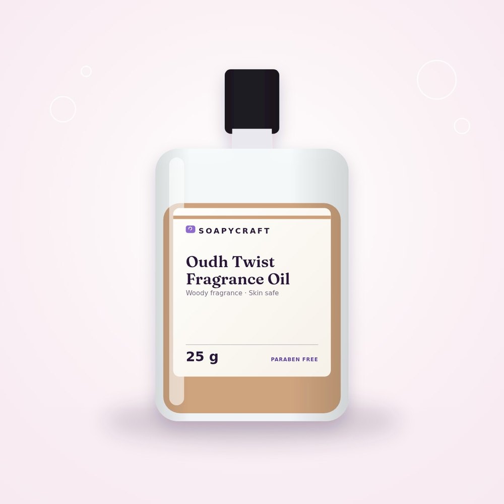Oudh Twist Fragrance Oil for Soap and Candle Making (Woody) - buy online at Soapycraft