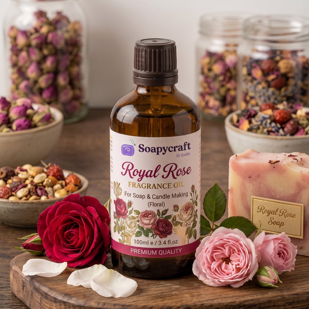Royal Rose Fragrance Oil for Soap and Candle Making (Floral) - buy online at Soapycraft