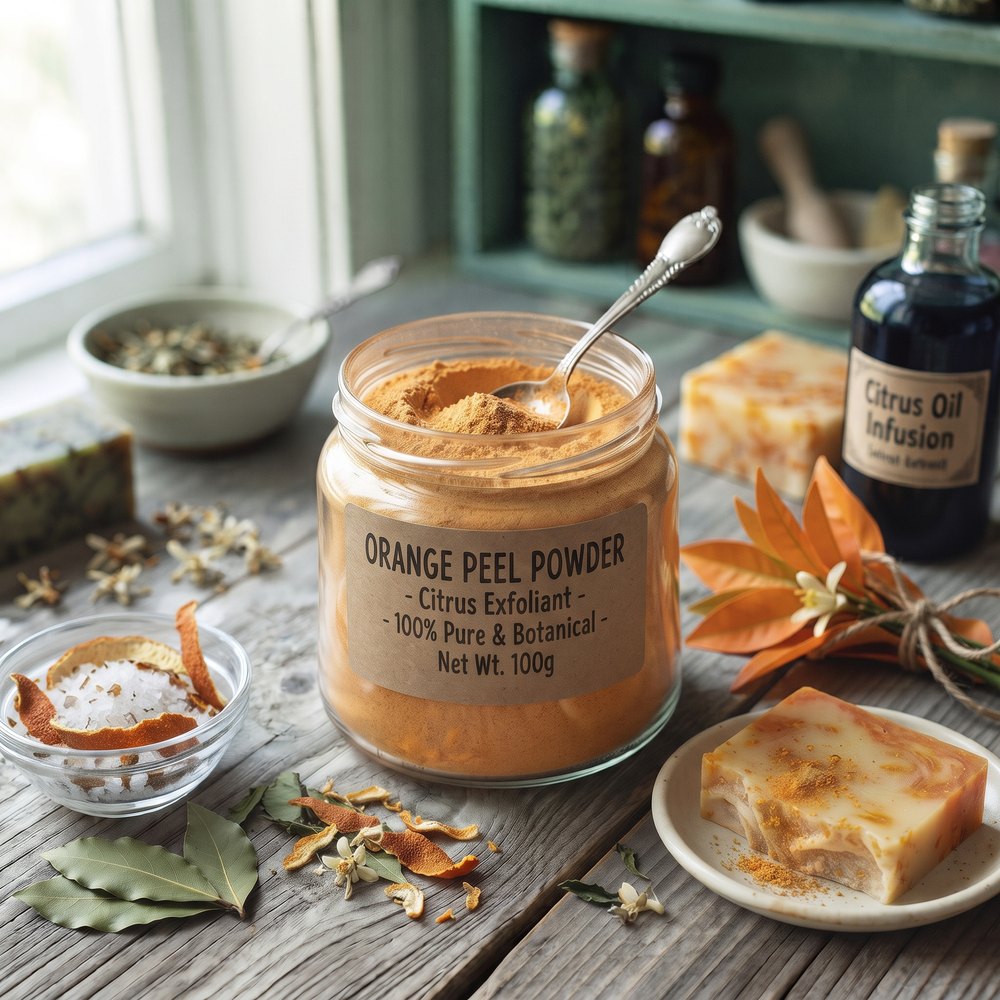 Orange Peel Powder - Citrus Exfoliant - buy online at Soapycraft