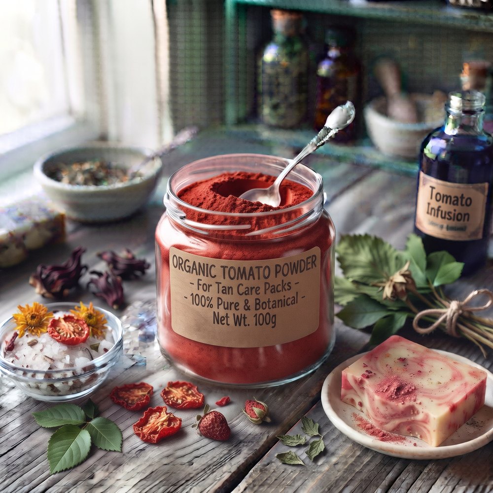 Organic Tomato Powder for Tan Care Packs - buy online at Soapycraft