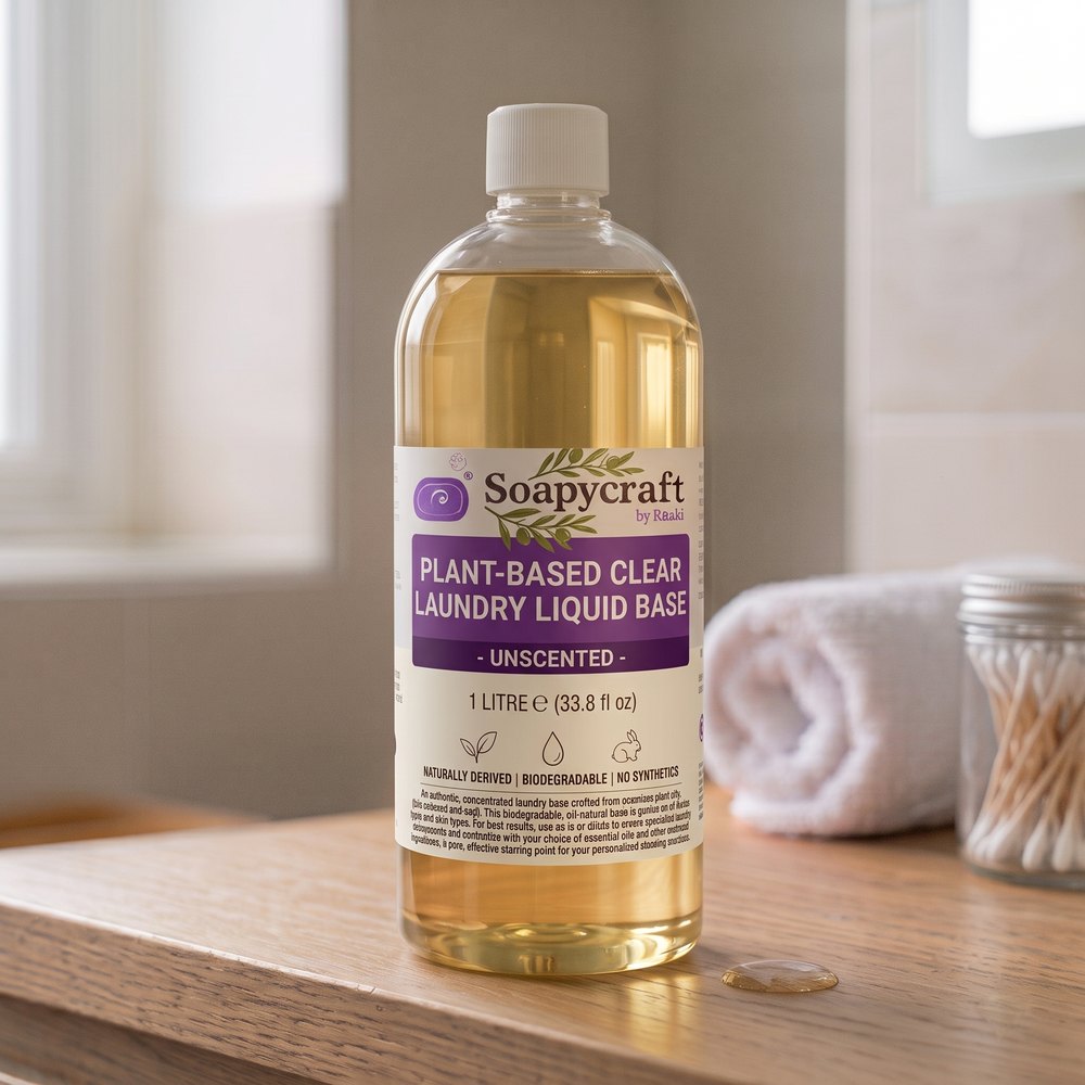 Plant Based Clear Laundry Liquid Base - Unscented - buy online at Soapycraft
