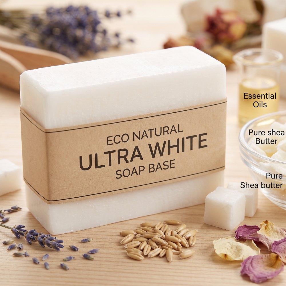 Eco Natural Ultra White Soap Base - Sulphate Free - buy online at Soapycraft