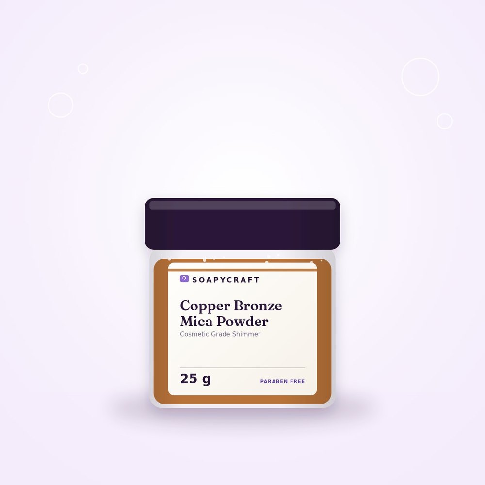 Copper Bronze Mica Powder - Cosmetic Grade Shimmer - buy online at Soapycraft