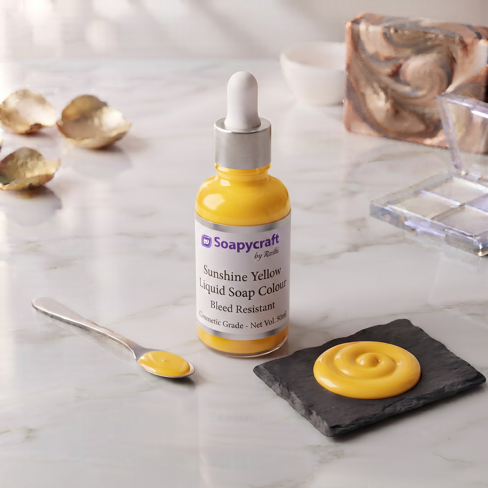 Sunshine Yellow Liquid Soap Colour - Bleed Resistant - buy online at Soapycraft