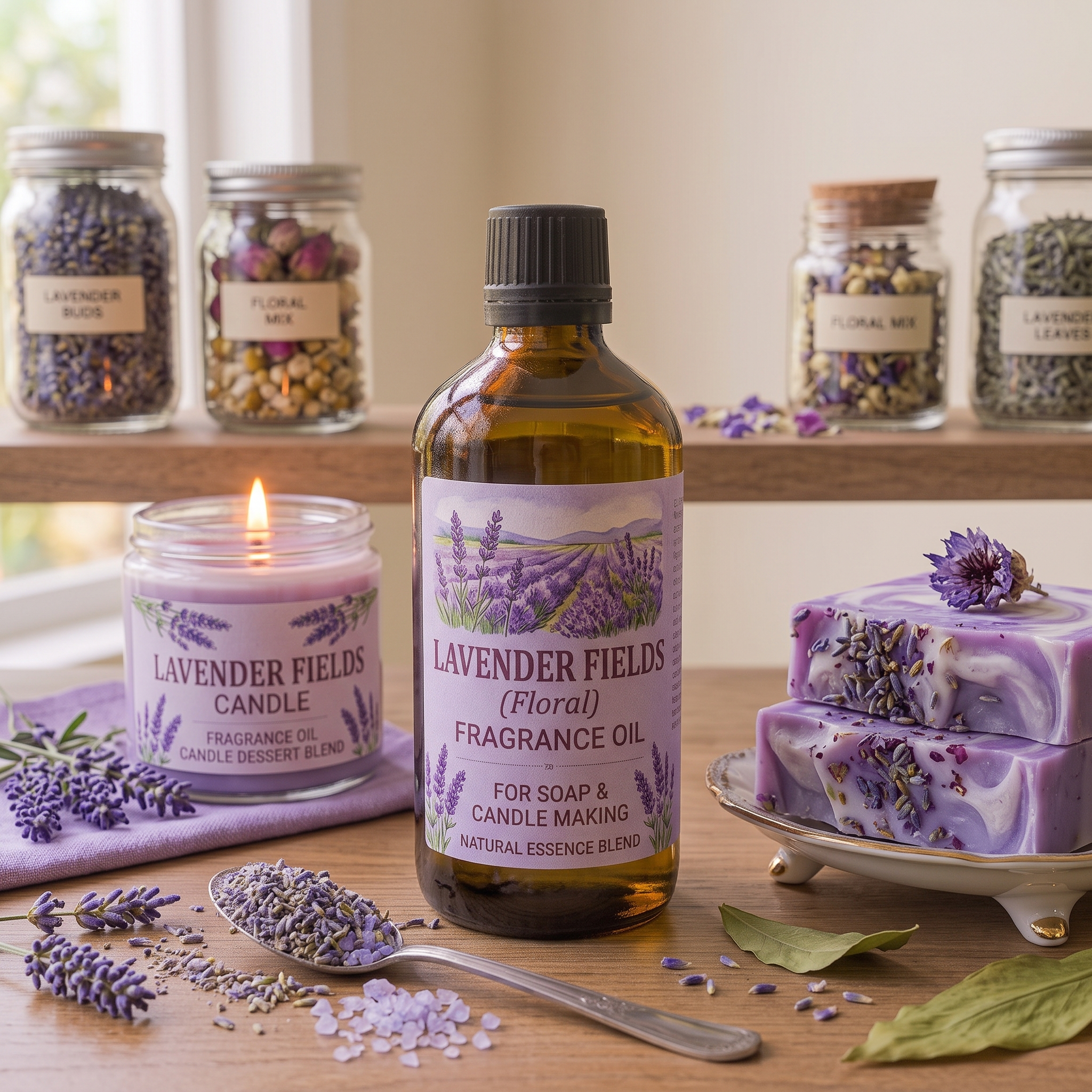 Lavender Fields Fragrance Oil for Soap and Candle Making (Floral) - buy online at Soapycraft