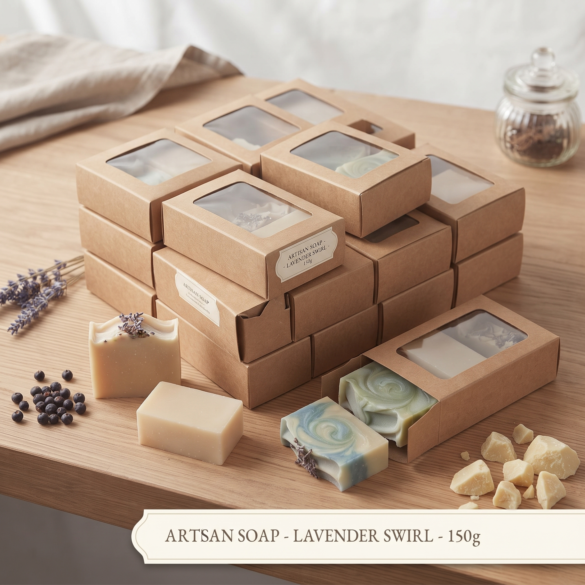 Kraft Soap Boxes with Window - Pack of 25 - buy online at Soapycraft