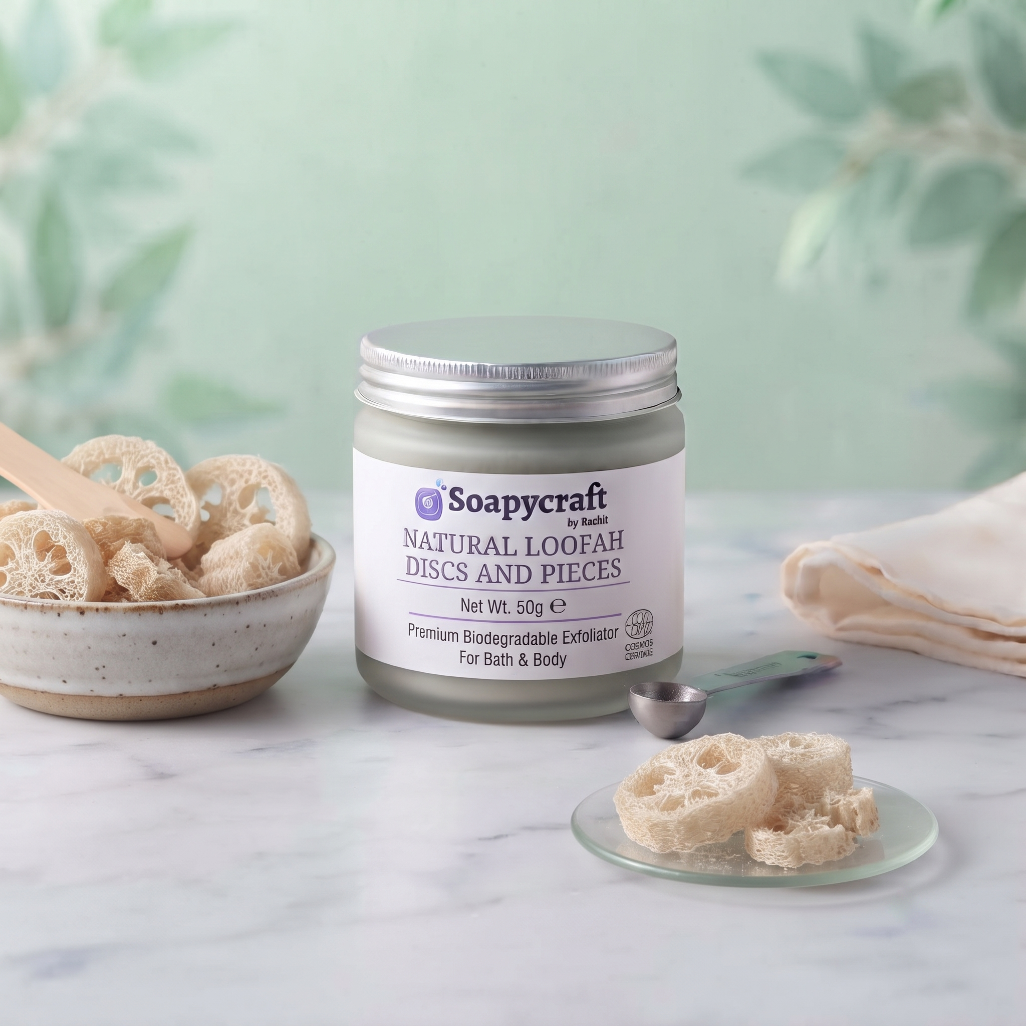 Natural Loofah Discs and Pieces Natural Loofah Discs and Pieces - Clays & Exfoliants by Soapycraft