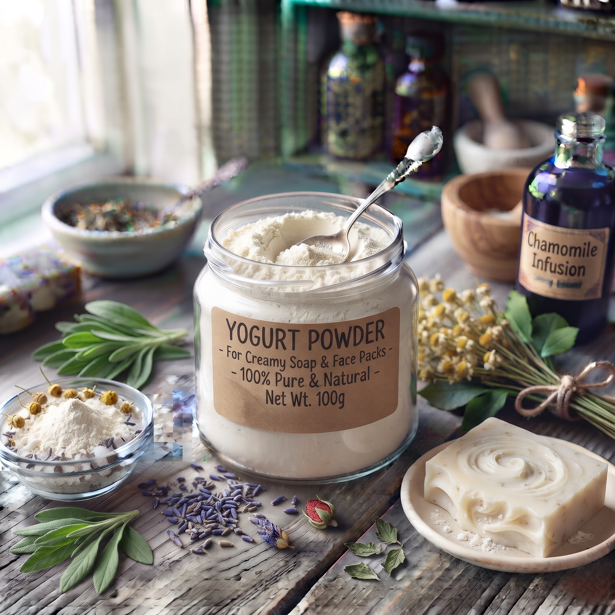 Yogurt Powder for Creamy Soap and Face Packs - buy online at Soapycraft