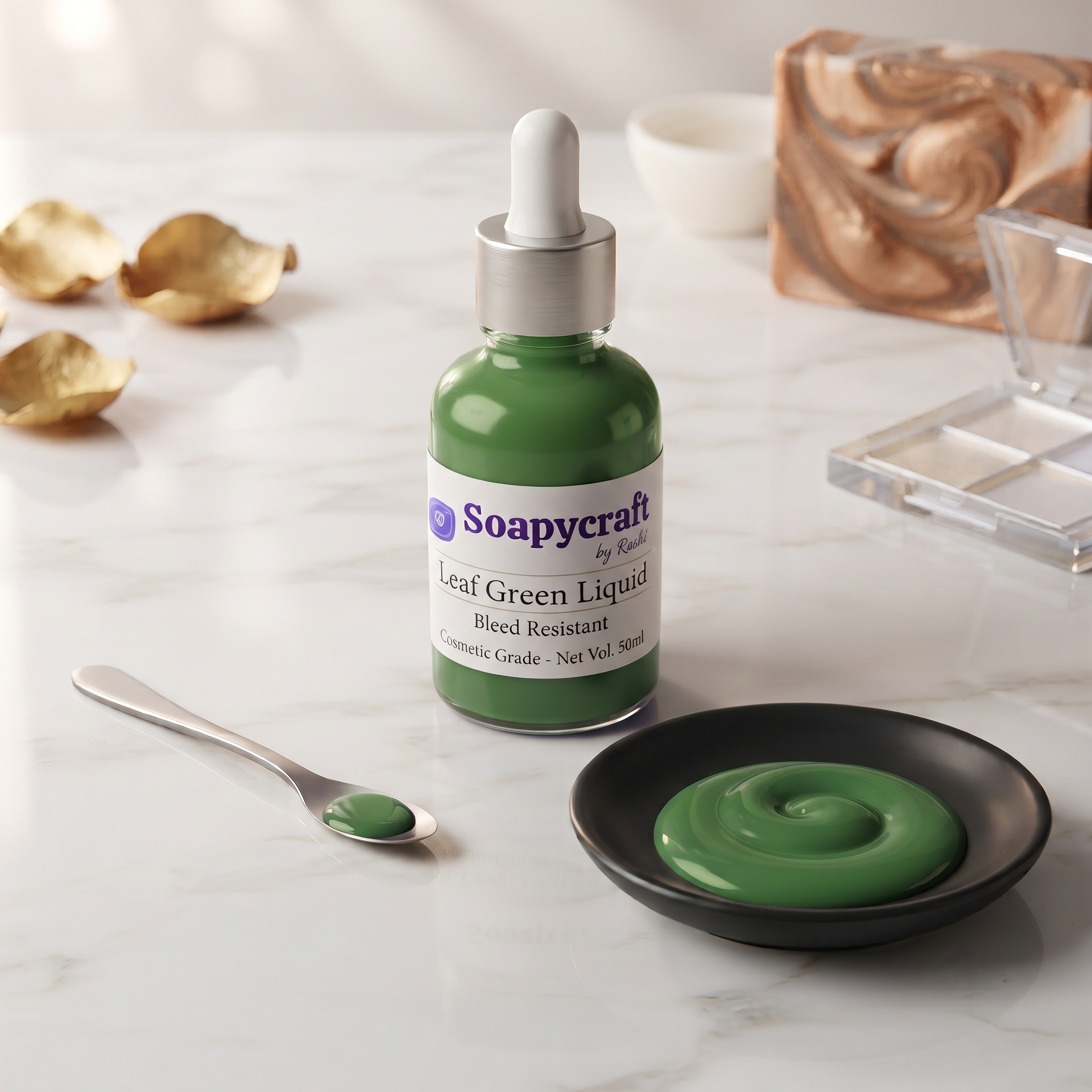 Leaf Green Liquid Soap Colour - Bleed Resistant - buy online at Soapycraft