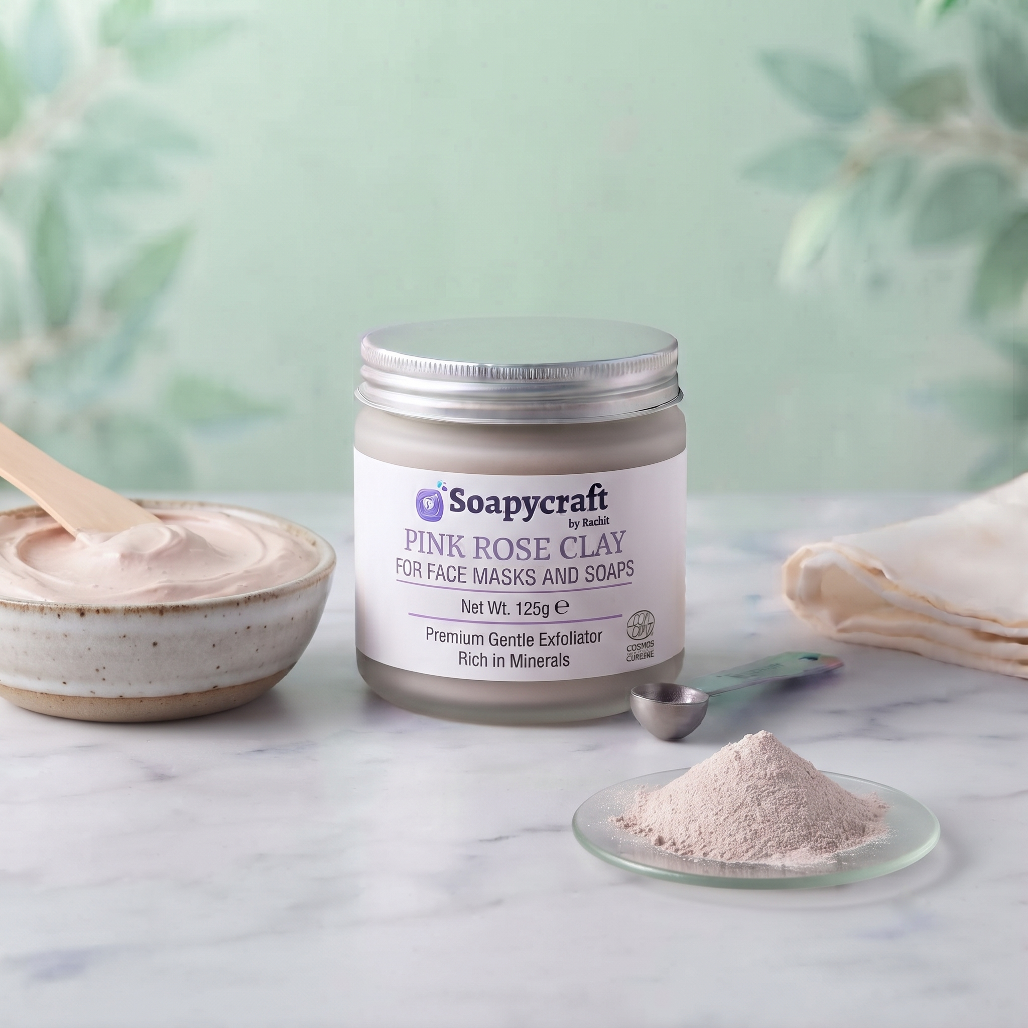 Pink Rose Clay for Face Masks and Soaps - buy online at Soapycraft